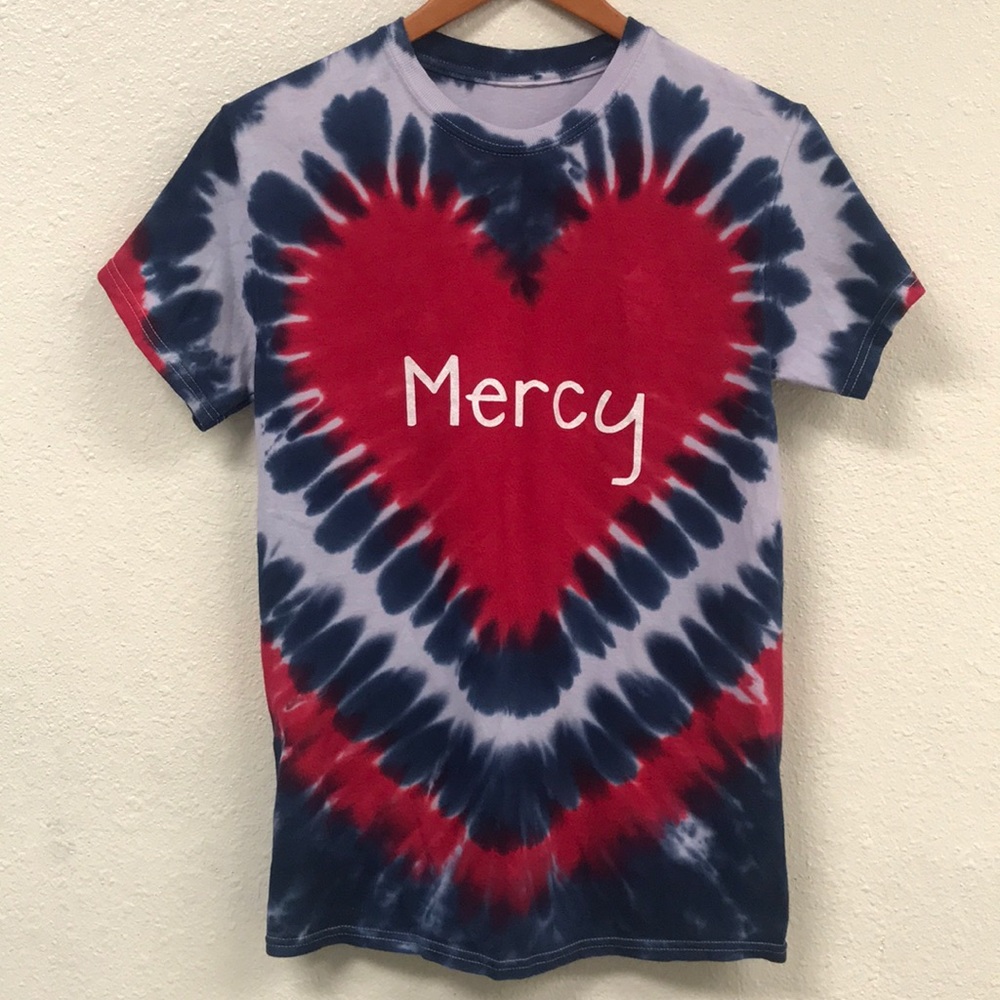 “Mercy” tie dye t-shirt